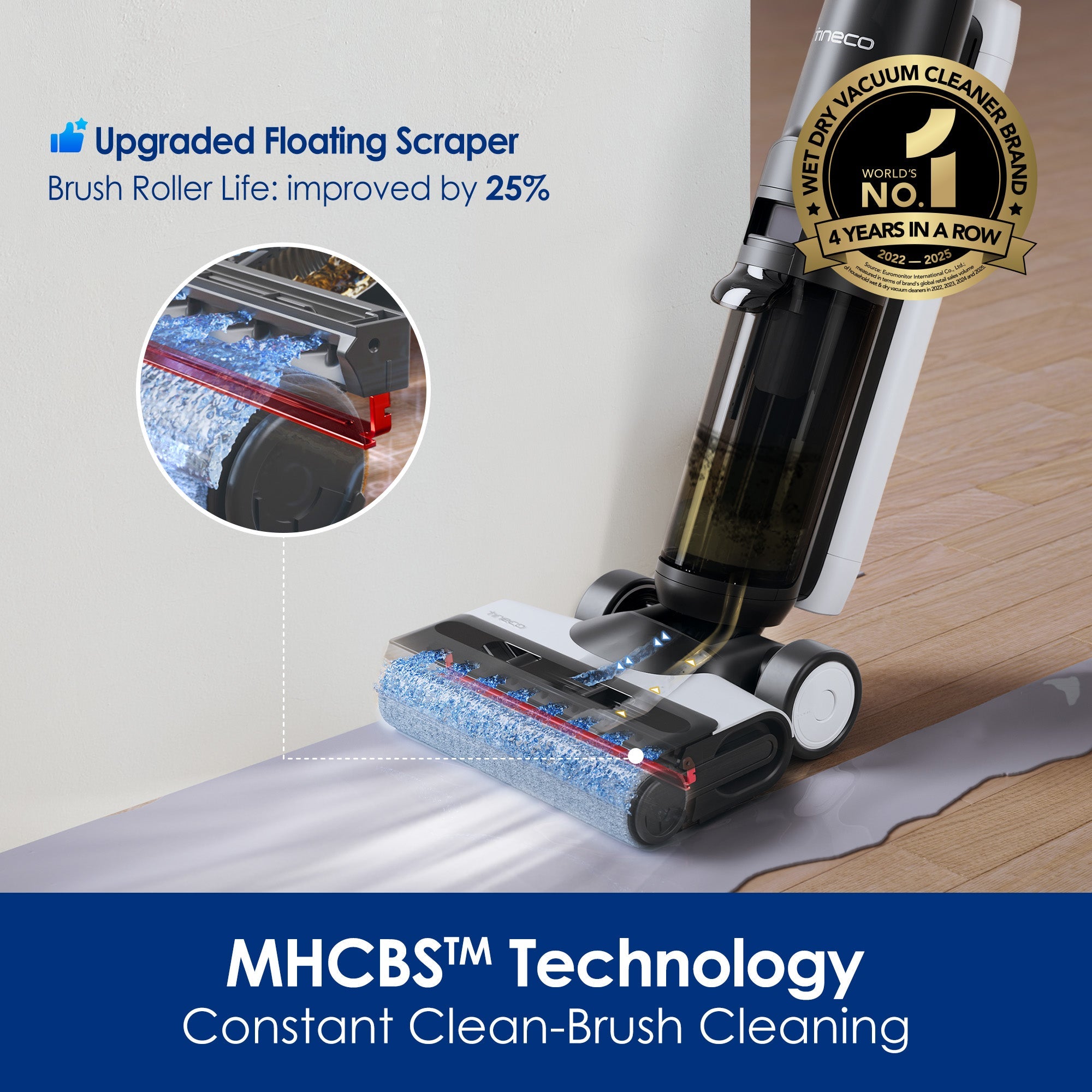 Tineco Floor ONE S6 Smart Wet Dry Vacuum Cleaner 大货