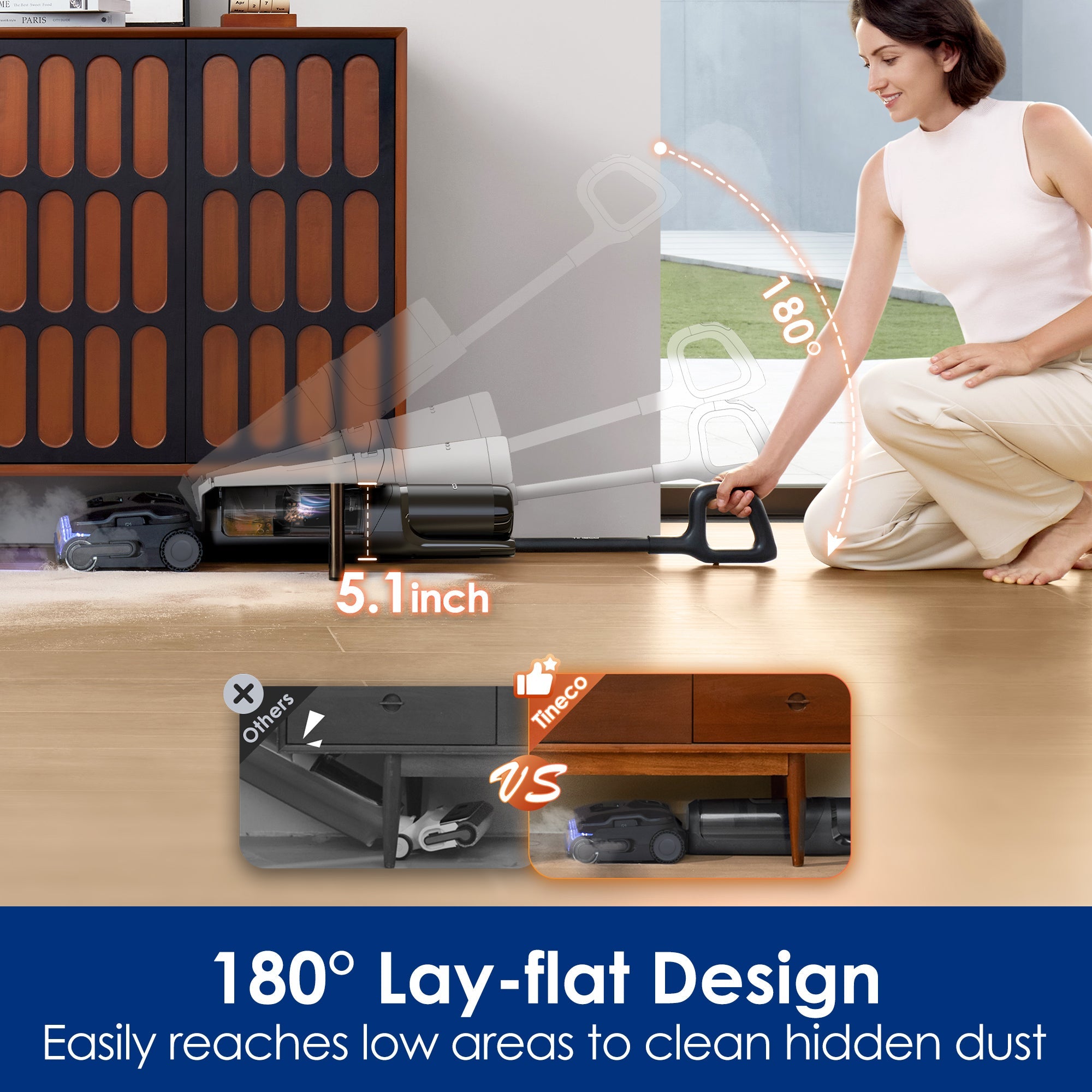 Tineco FLOOR ONE S7 Stretch Steam intelligent wet and dry vacuum cleaner