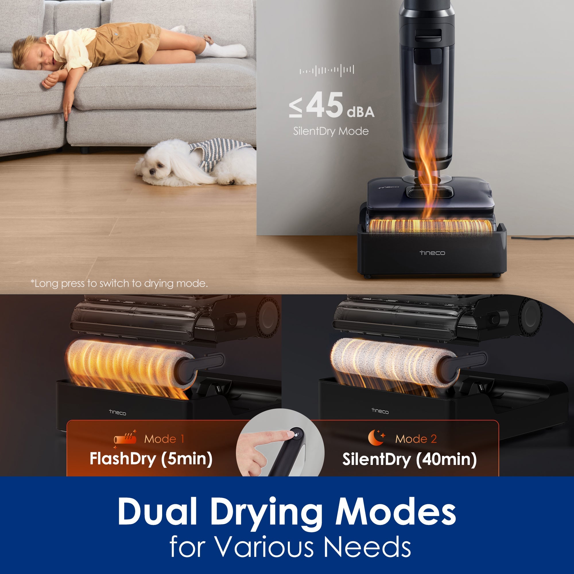 Tineco FLOOR ONE S7 Stretch Steam intelligent wet and dry vacuum cleaner
