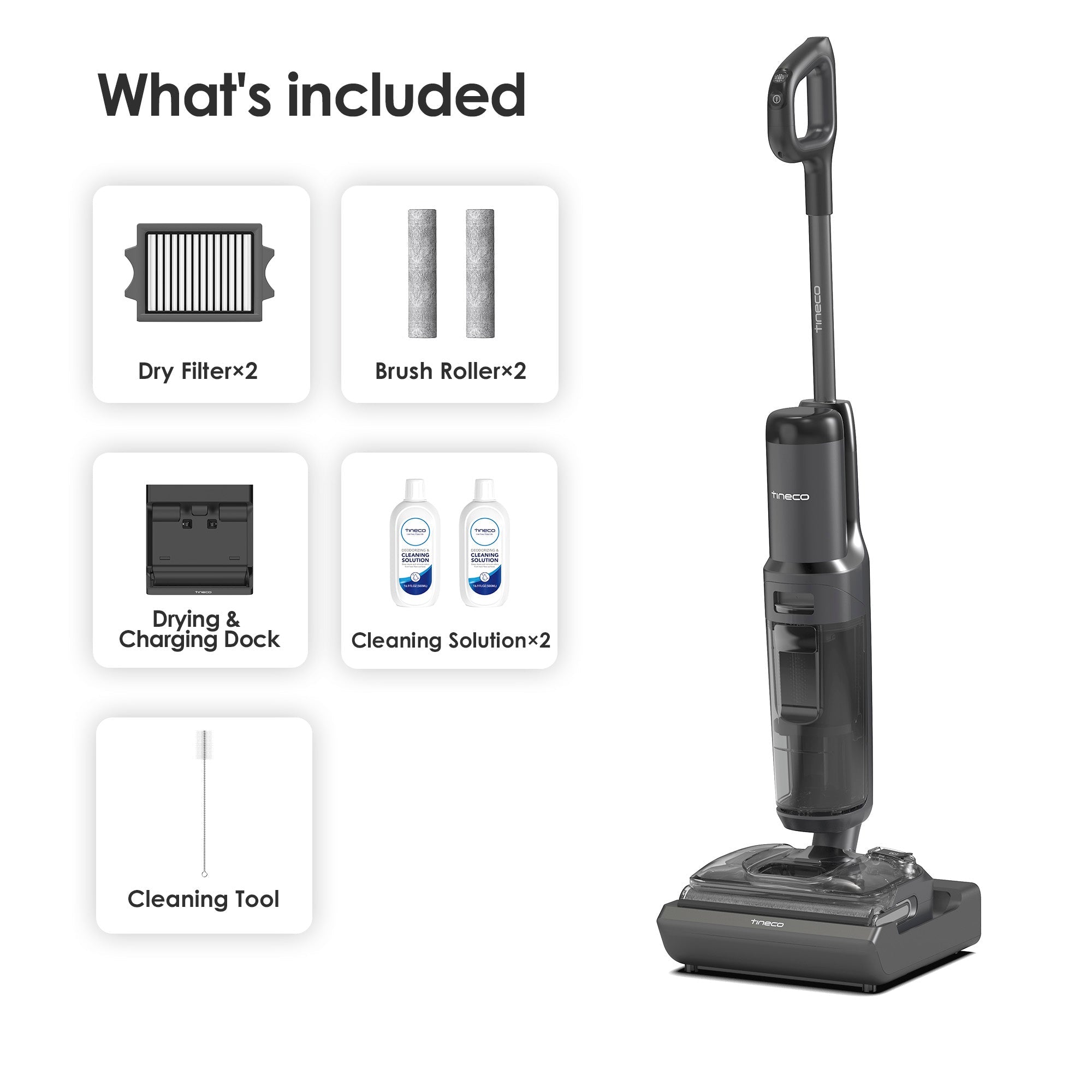 Tineco FLOOR ONE S7 Stretch Ultra Cordless Wet Dry Vacuum Cleaner Wet Dry Vacuum Cleaner