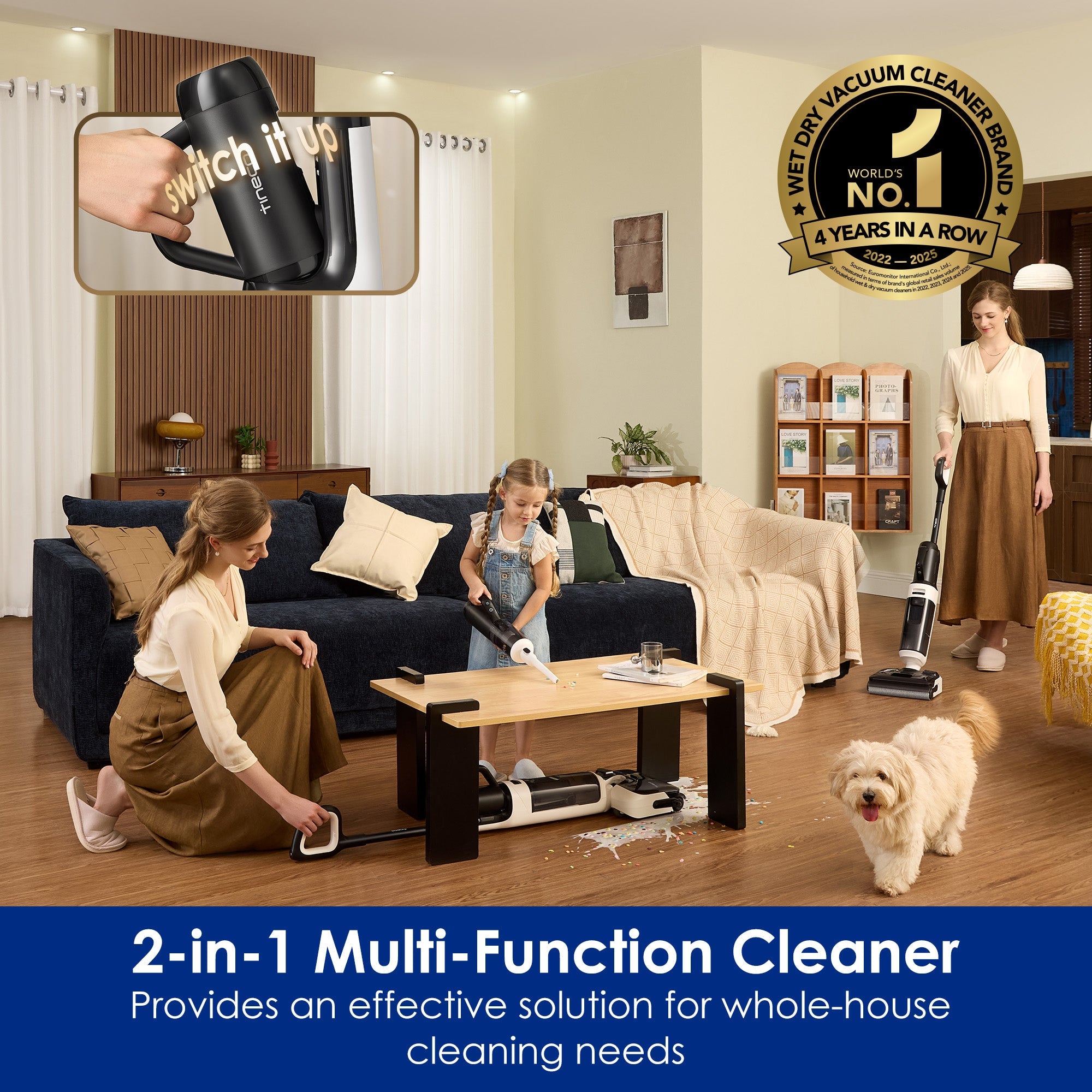 Tineco Floor One Switch i6 Stretch Wet Dry Vacuum Cleaner Cordless Vacuum Cleaner