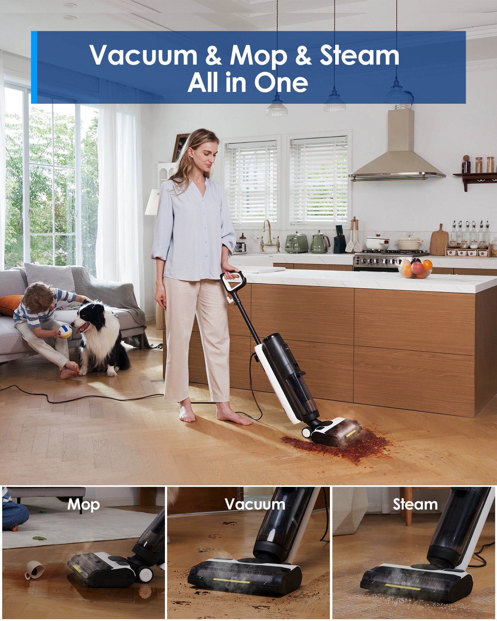 Tineco iFLOOR 5 Steam Corded Wet Dry Vacuum