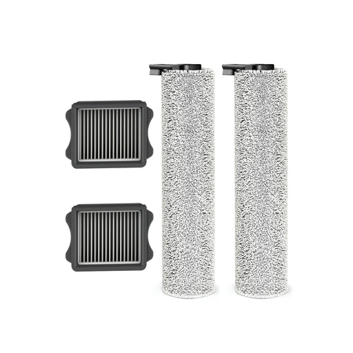 TINECO FLOOR ONE S5 STEAM REPLACEMENT BRUSH ROLLER KIT-2X BRUSH ROLLER & 2X HEPA ASSY